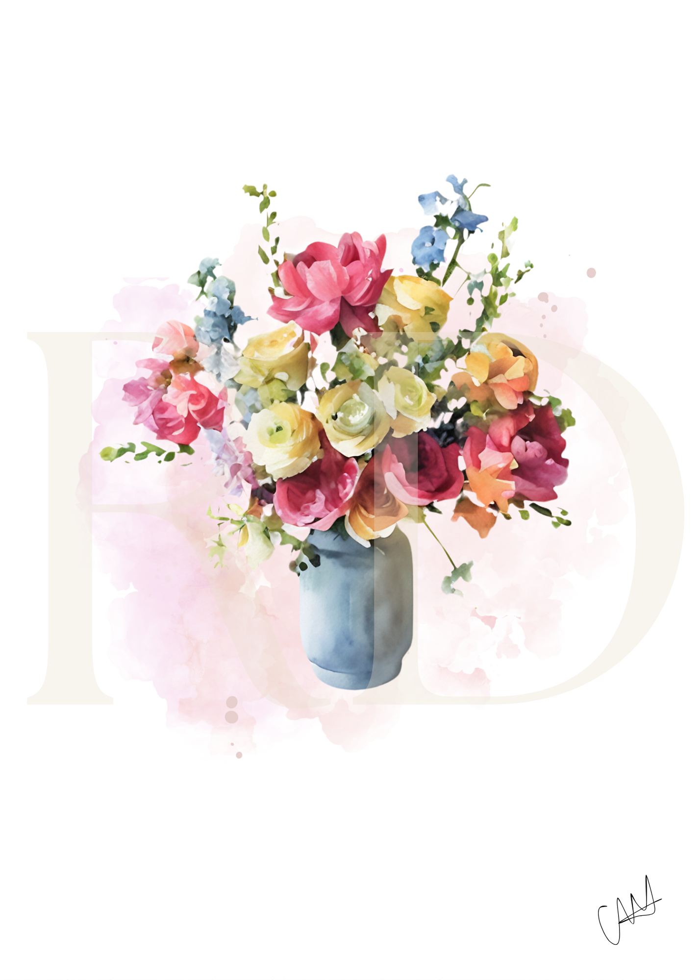 Burst of floral card