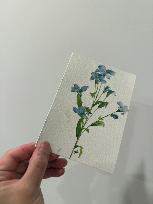 Blue floral