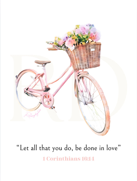 1 Corinthians 16:14 Canvas zip
