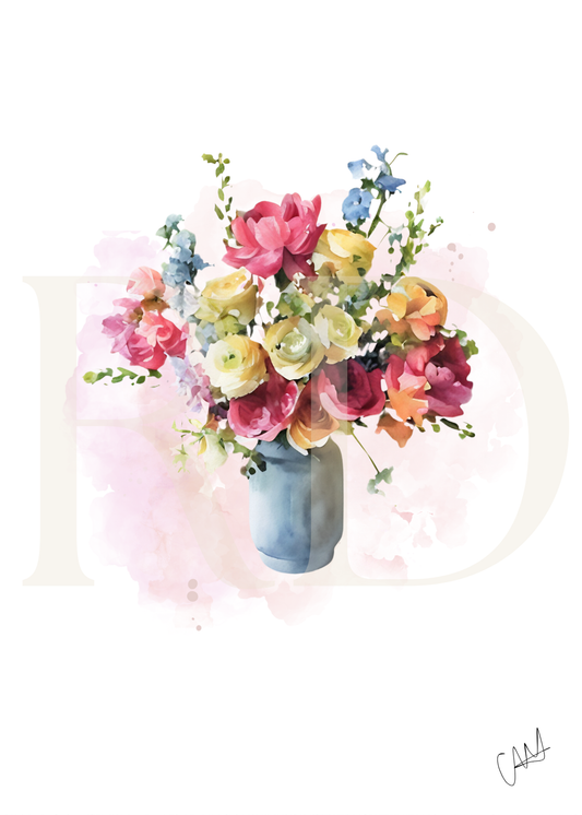 Burst of floral card