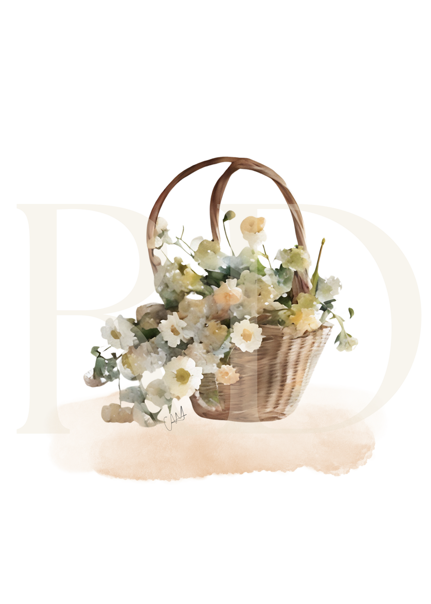 Basket of joy card