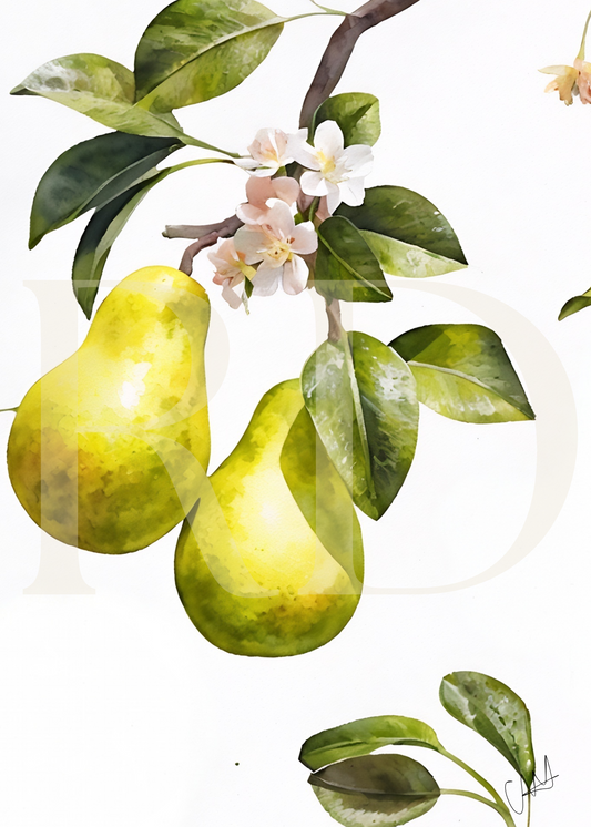 Yellow pear card