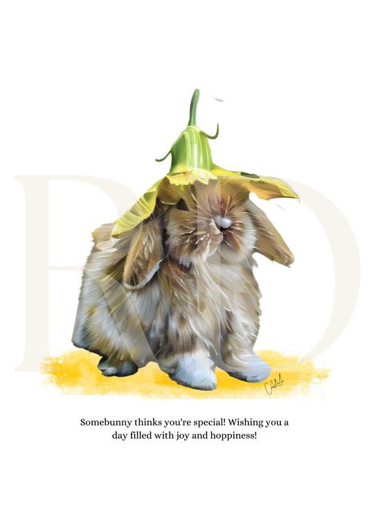 Baby bunny card