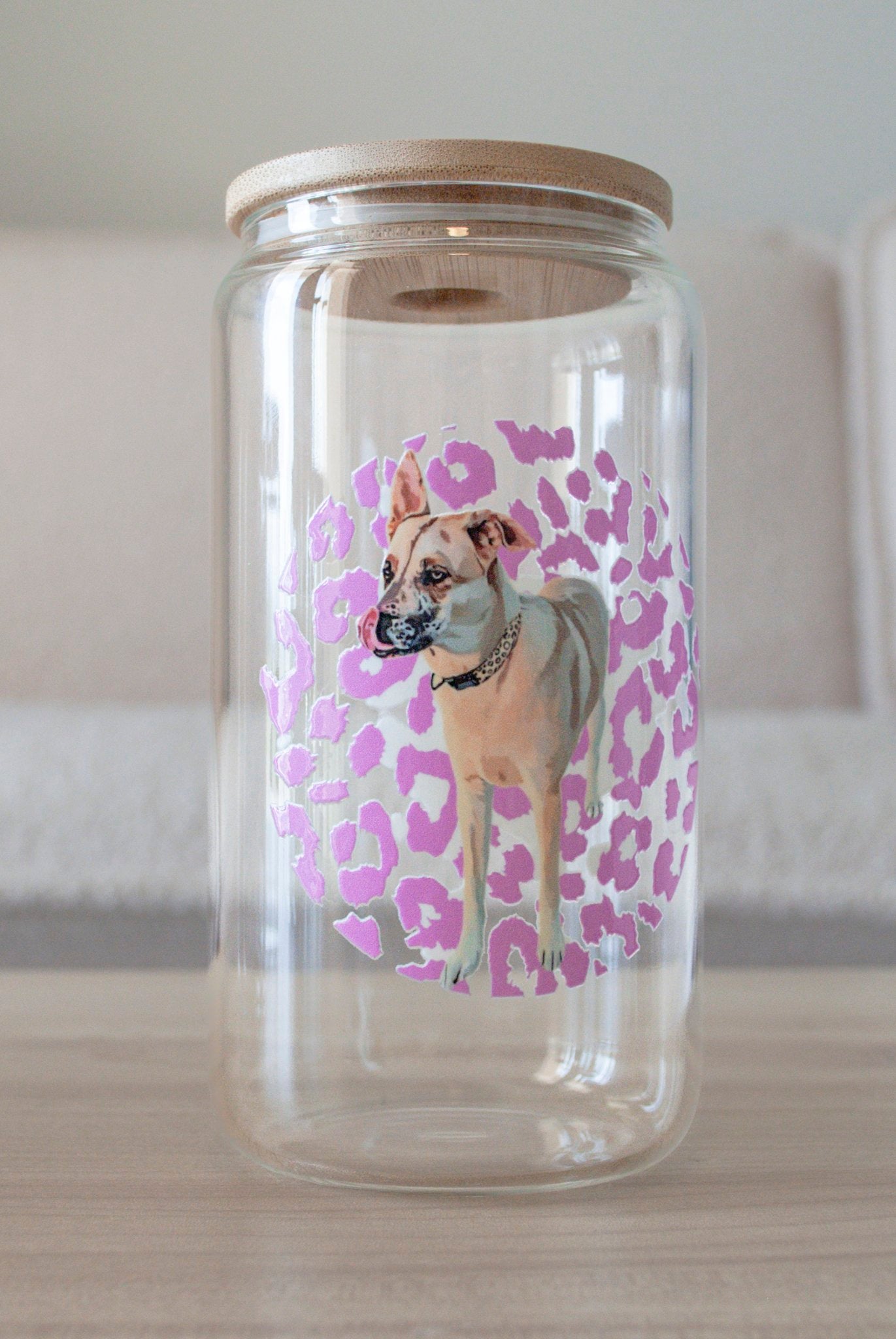 Acrylic Glass 16oz Drinking Jar or Treat Jar