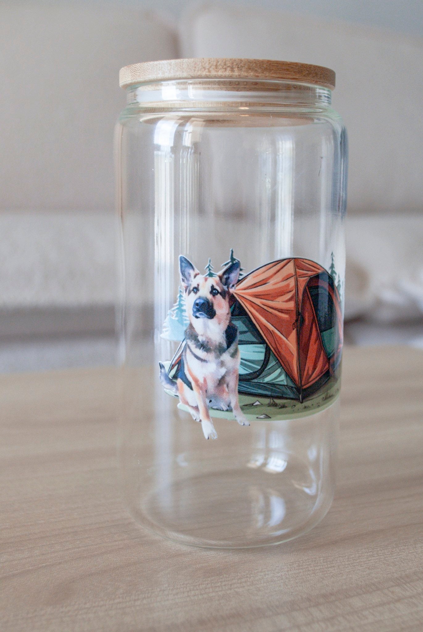 Acrylic Glass 16oz Drinking Jar or Treat Jar