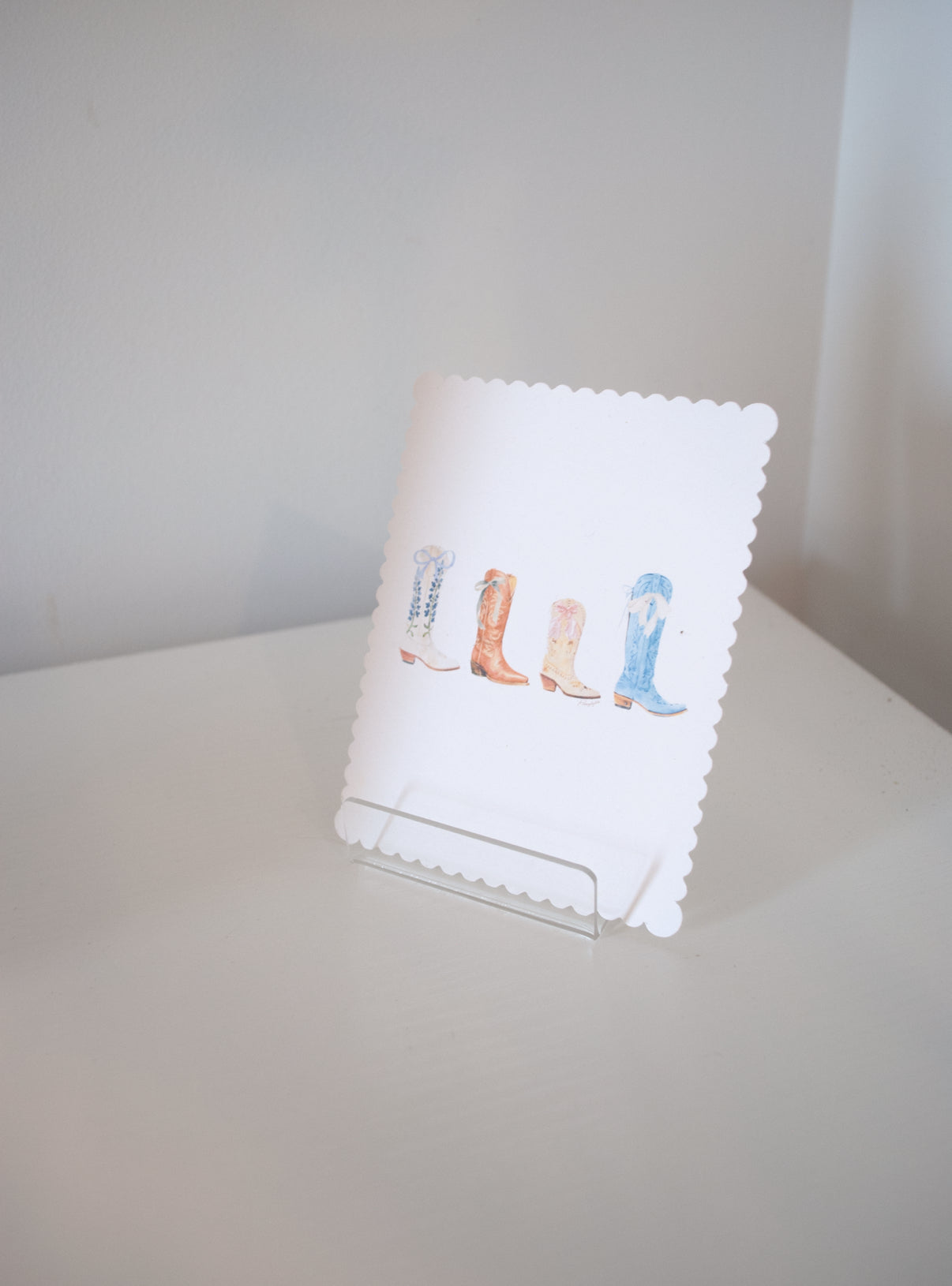 All Boots Scallop Stationary Set