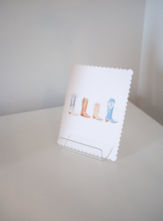All Boots Scallop Stationary Set
