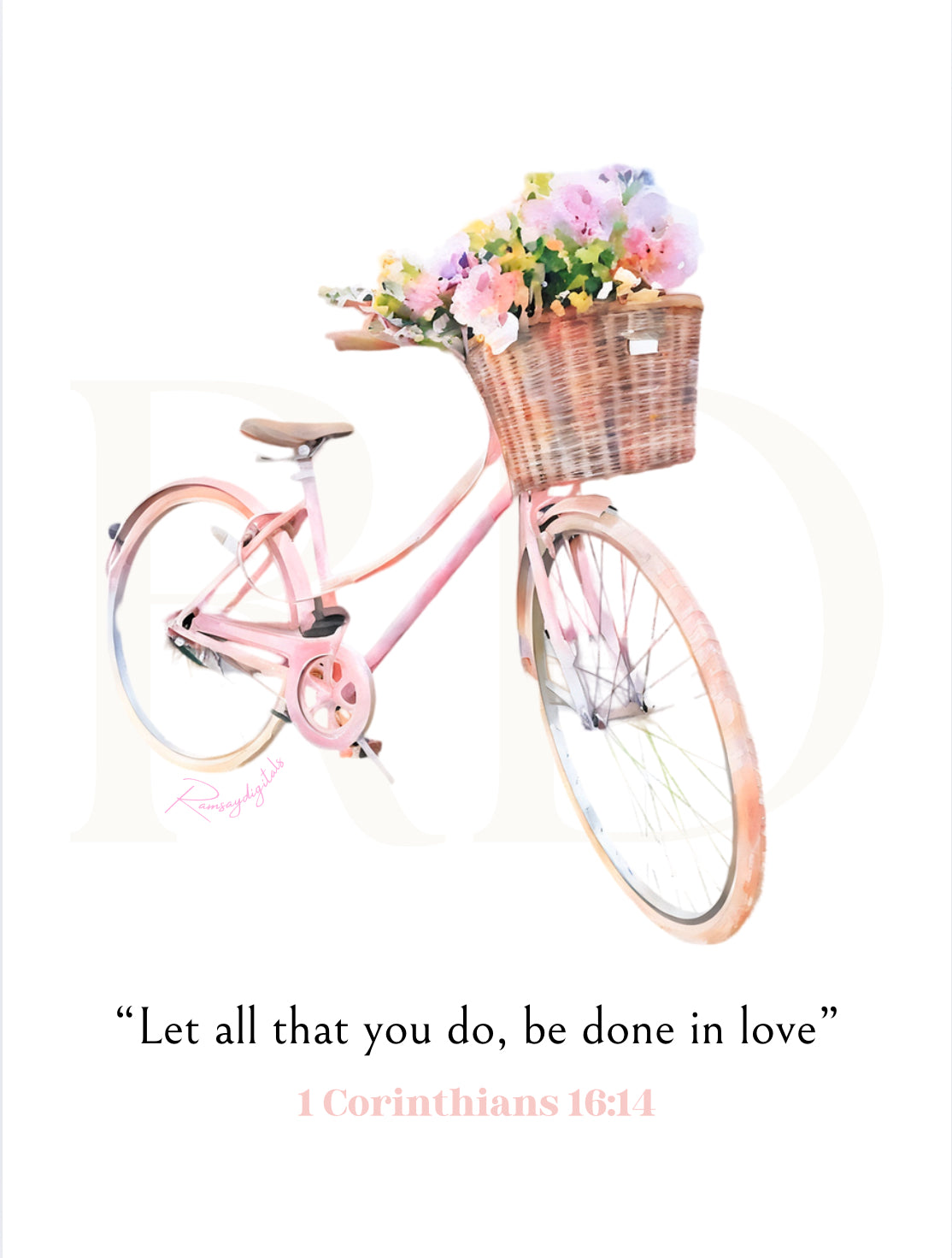 1 Corinthians 16:14 Canvas zip