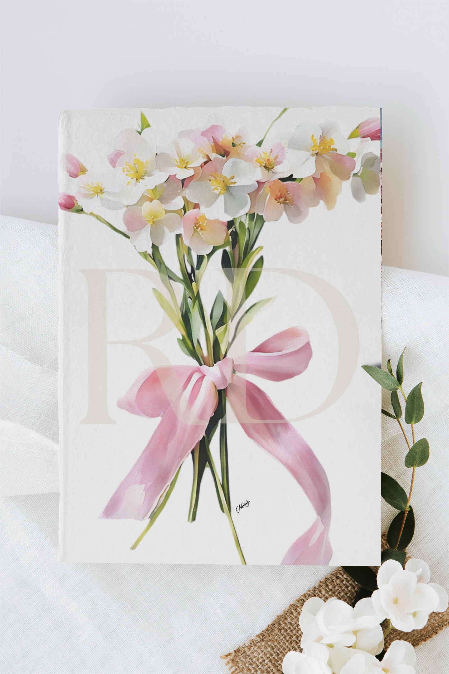 Ribbon Floral Stationary Set