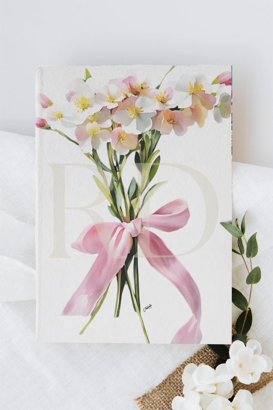Ribbon Floral Stationary Set